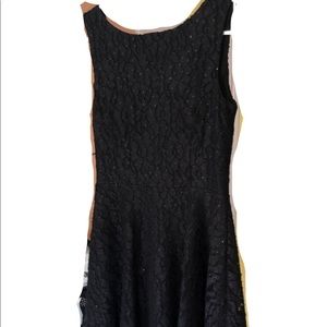 Lace sparkly black dress